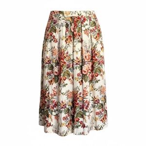 Susan Bristol Vintage Shabby Chic Floral Skirt Size 14